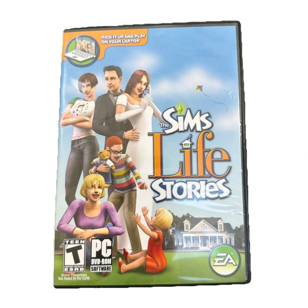 Sims Life Stories PC DVD ROM EA Games 2007 With Manual ML440